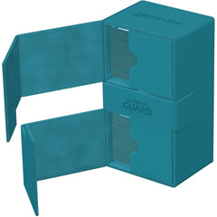 Ultimate Guard - Twin Flip'n'Tray Deck Case Monocolor - Teal - Geek & Co.