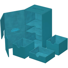 Ultimate Guard - Twin Flip'n'Tray Deck Case Monocolor - Teal - Geek & Co.