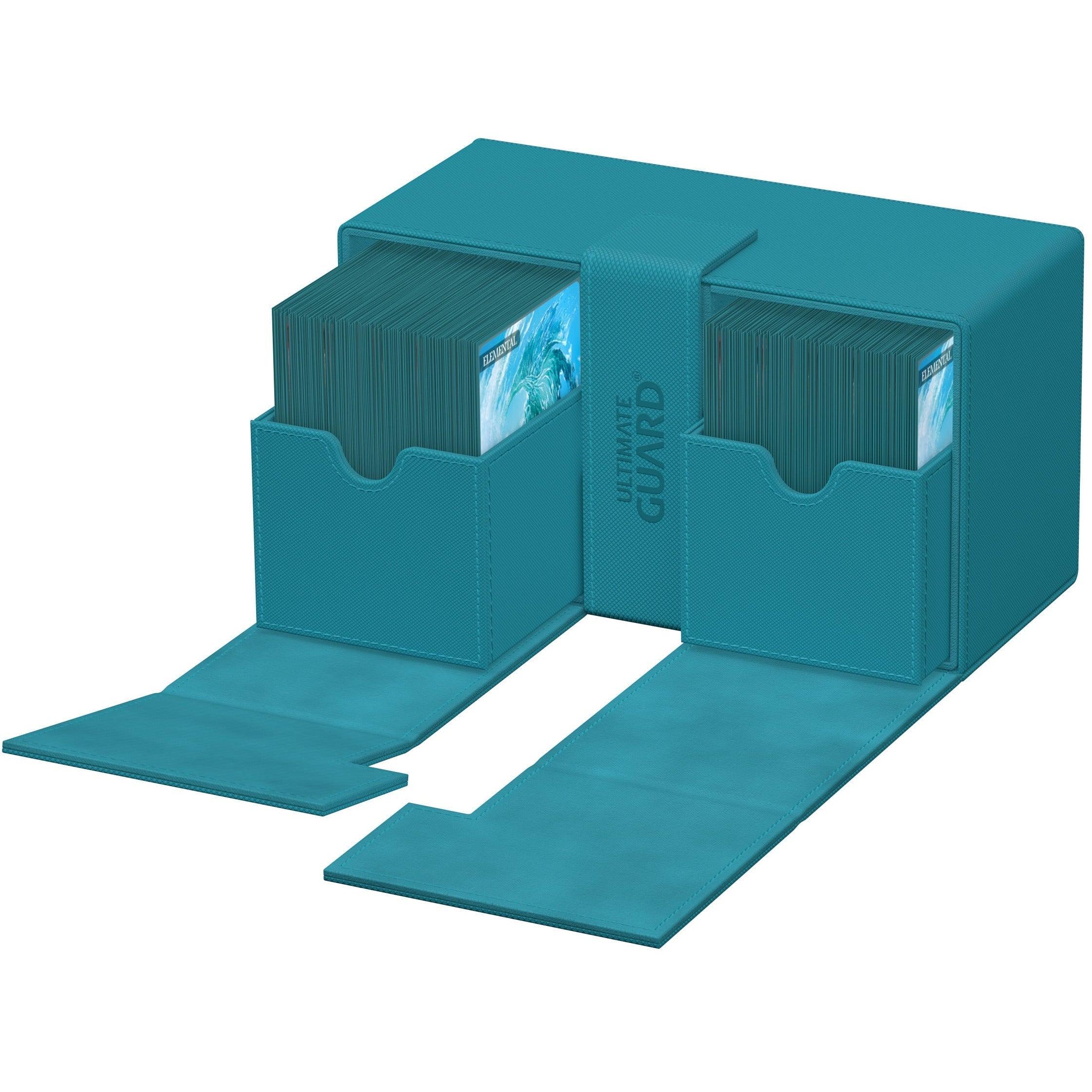 Ultimate Guard - Twin Flip'n'Tray Deck Case Monocolor - Teal - Geek & Co.