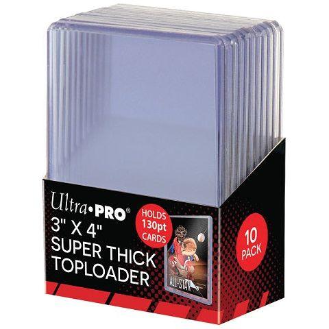 Ultra Pro - 3" X 4" Super Thick Toploader - 130pt - Pack of 10 - Geek & Co. 2.0