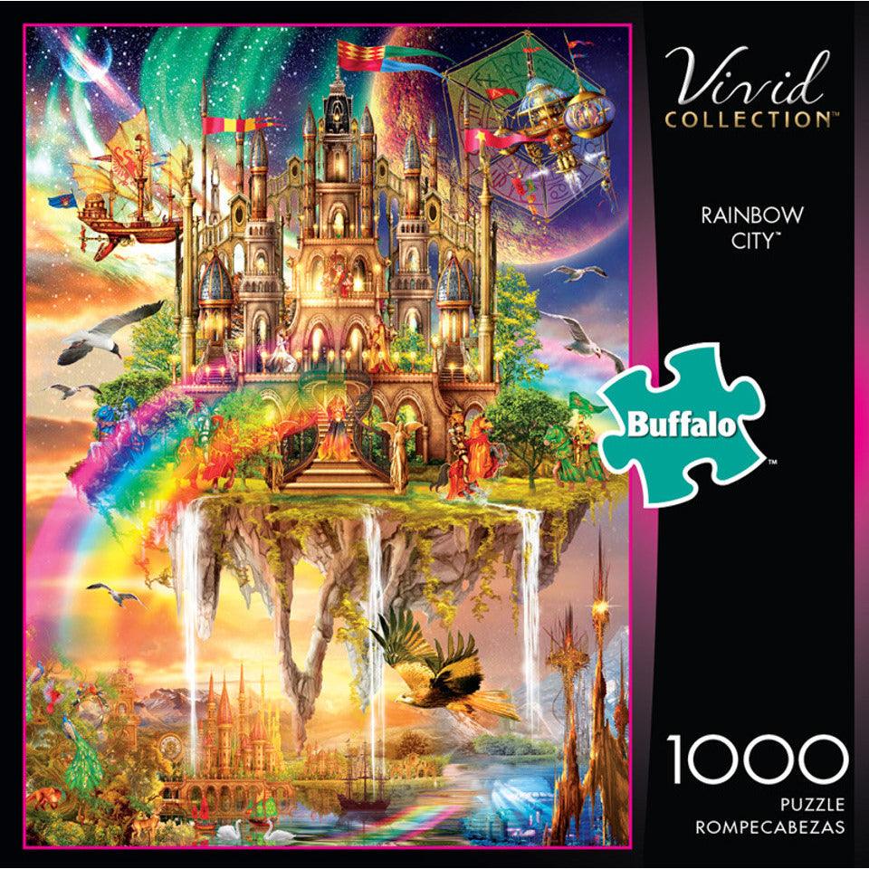 Vivid Rainbow City 1000 Piece Jigsaw Puzzle - Geek & Co.